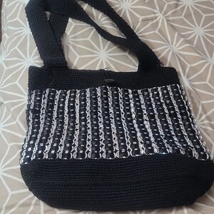 Handmade Black and Silver Bag